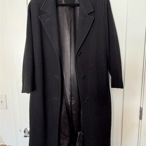 90’s Women's Classic Black Pea Coat made in USA